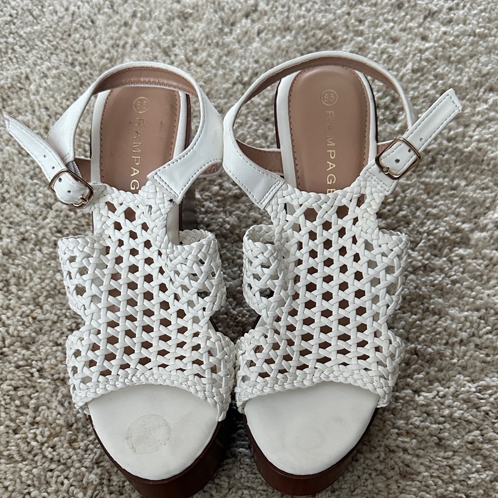 Rampage Women's White Strappy Sandals